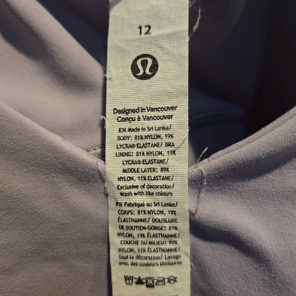 Lululemon Athletica Light Purple Crop Top - Picture 5 of 15